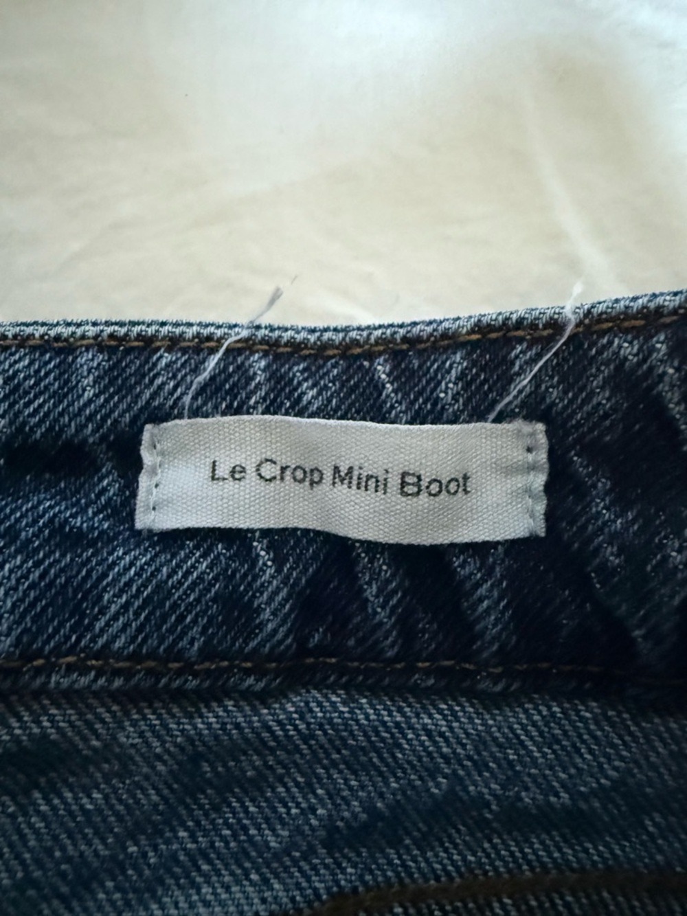 FRAME Le Crop Mini Boot Cut Medium Wash Jeans Size 27 - Picture 6 of 13